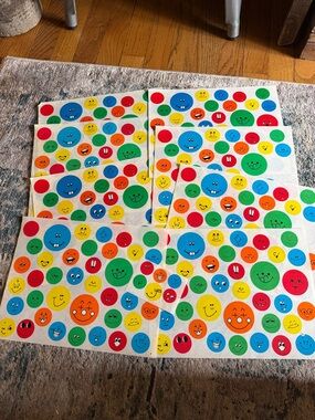 Vintage Highlights Magazine Smiley Face Colorful Sticker Sheets 90s